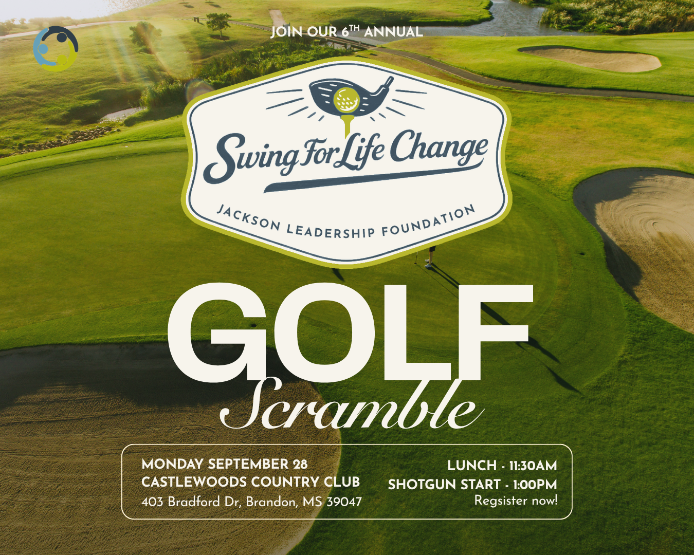 event page banner for golf scramble