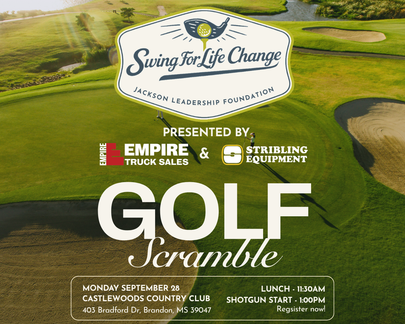 event page banner for golf scramble
